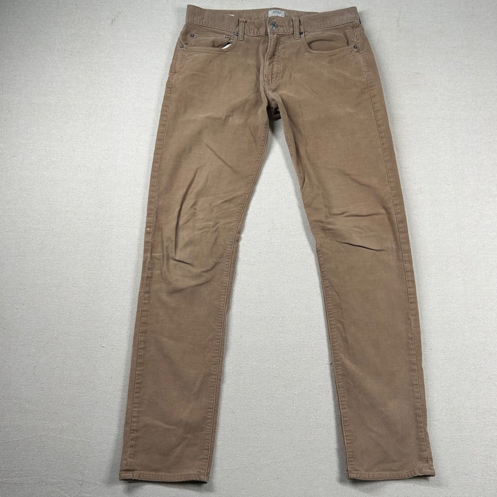 J. Crew Corudory Pants Mens 31x34 (fits 32x33) 484 Slim Brown Classic Faded Prep